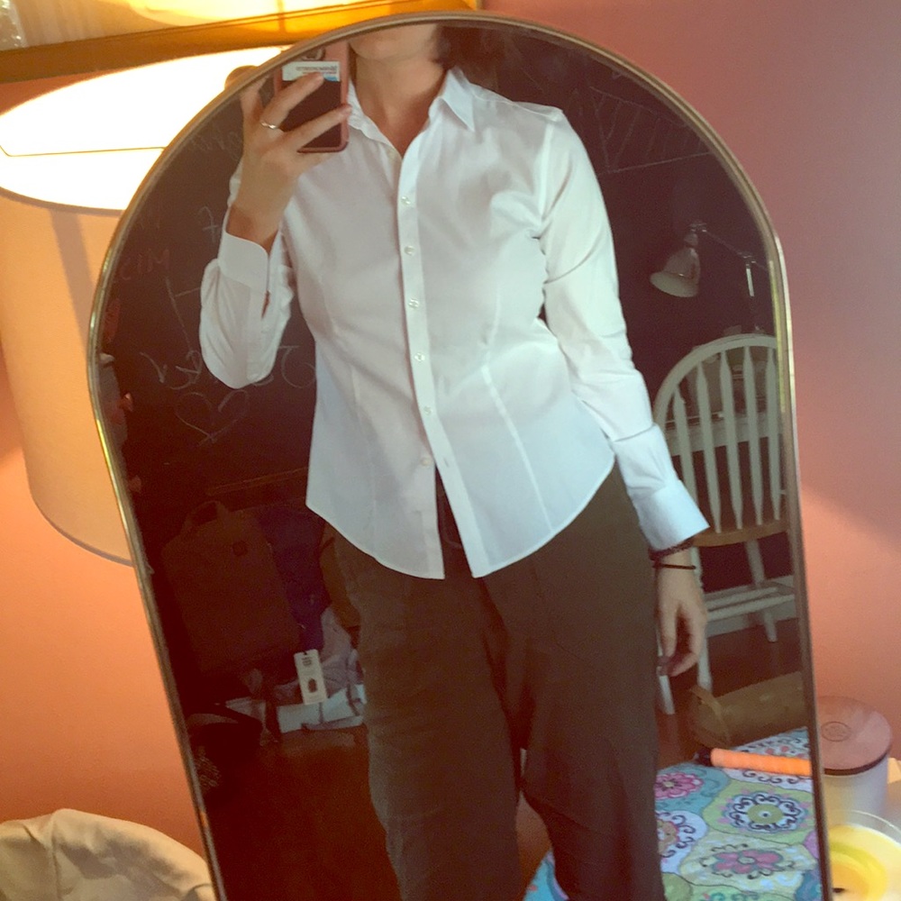 White brooks brothers dress shirt